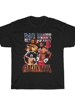 Футболка чорна roy jones jr. ''captain hook'' vintage look t-shirt l