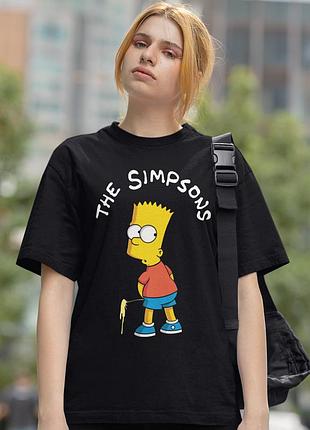Футболка loys the simpsons (pisssing bart) черный m