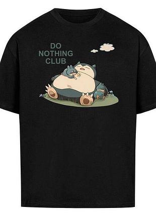 Футболка loys з принтом y2k snorlax do nothing club xs