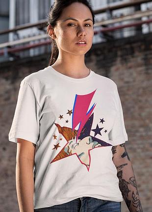Футболка loys david bowie (ziggy stardust wht) белый xxl