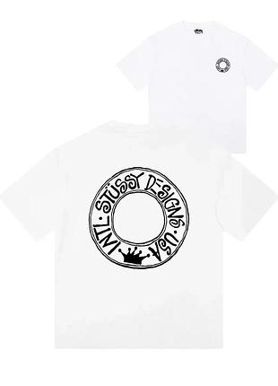 Футболка loys stussy стуси хлопковая с принтом у2к art.010 xs