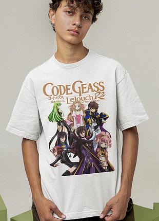 Футболка loys унисекс code geass (lelouch wht) белый xl