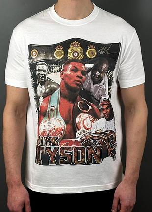 Футболка loys с принтом боксер майк тайсон mike tyson белый m