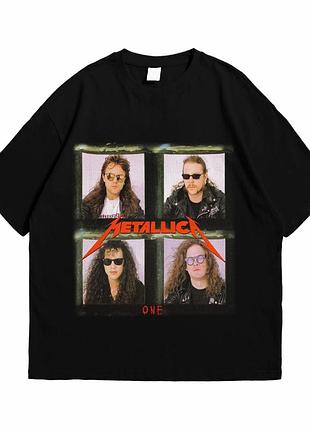 Футболка loys з принтом metallica one чорний xs