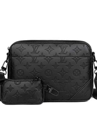 Сумка louis vuitton чоловіча, через плече, коробка + пильник