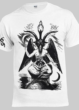 Футболка loys baphomet "крест левиафана" белый xl