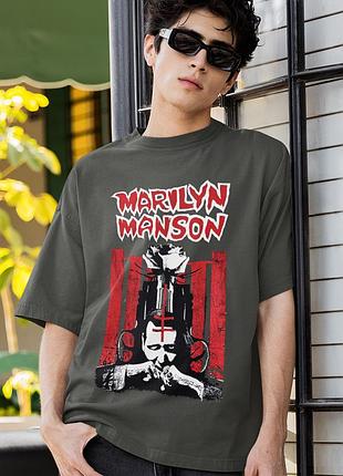 Футболка loys mso - marilyn manson poster s