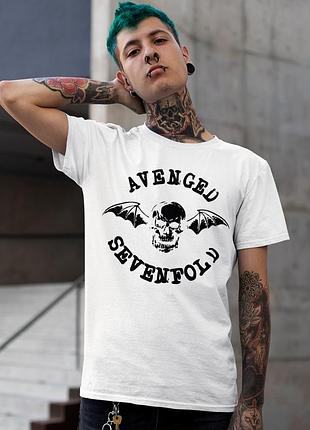 Футболка loys унисекс avenged sevenfold (logo) белый xl