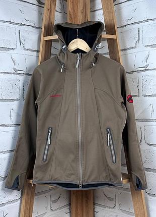 Куртка mammut windstopper софтшелл женский коричневый размер m