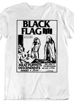 Футболка loys повседневная black flag ''meat puppets'' vintage look t-shirt xl