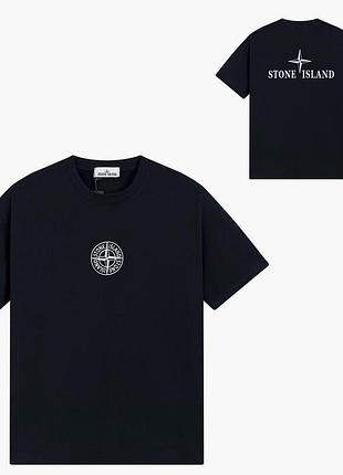 Футболка loys stone island стон айленд чорна нова якісна футболка loys з 100% бавовни l