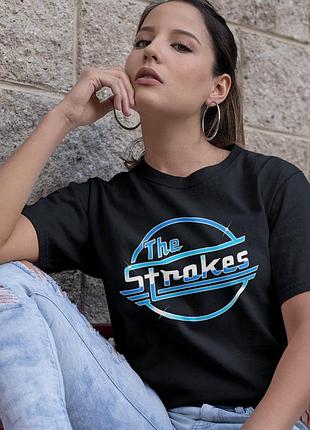 Футболка loys the strokes (metal logo) черный xs
