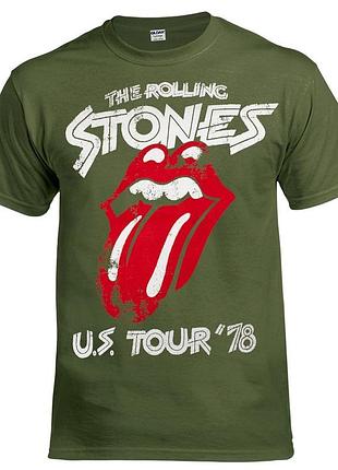Футболка loys rolling stones us tour 78 оливковий xs