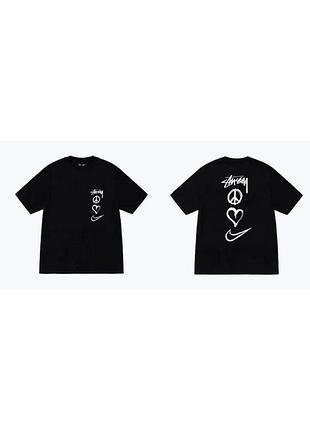 Футболка loys stussy стусси черная новая качественная футболка loys из 100% хлопка m