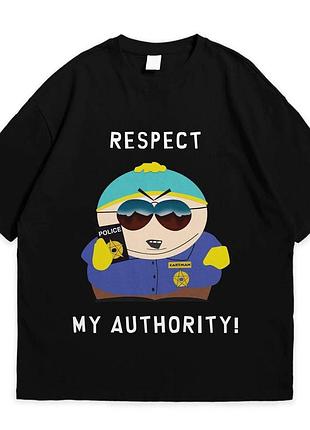 Футболка loys с принтом южный парк south park cartman черный xs