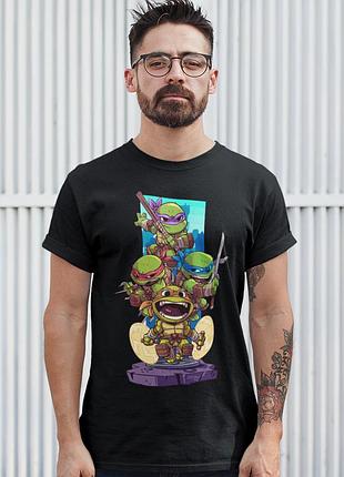 Футболка loys унисекс teenage mutant ninja turtles (ninja turtles kids) черный xxl