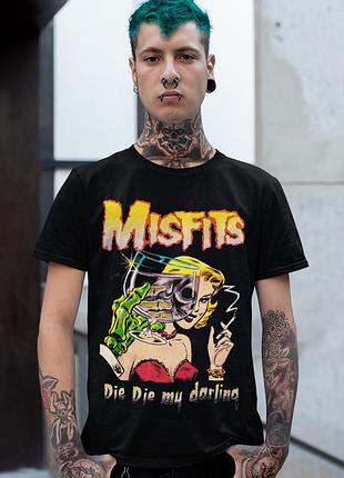 Футболка loys унисекс misfits (die die my darling) черный xs