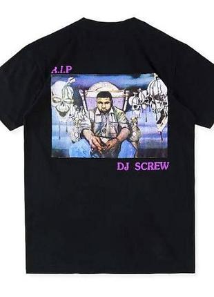 Футболка loys повсякденна dj screw ''rip'' vintage look black t-shirt xl