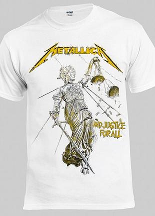 Футболка loys metallica and justice for all белый xs