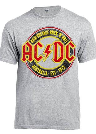 Футболка loys ac/dc australia 1973 меланж s