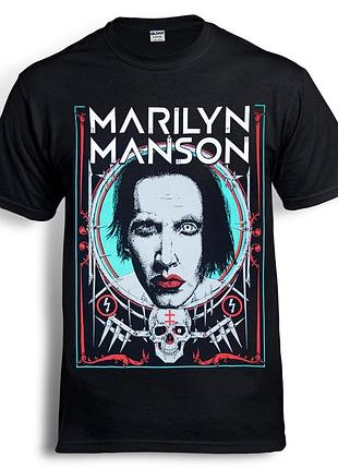 Футболка loys marilyn manson poster черный s