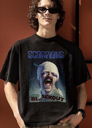 Футболка loys унісекс scorpions (blackout) чорний xs