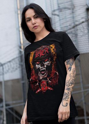 Футболка loys slayer (skull in helmet) черный xs
