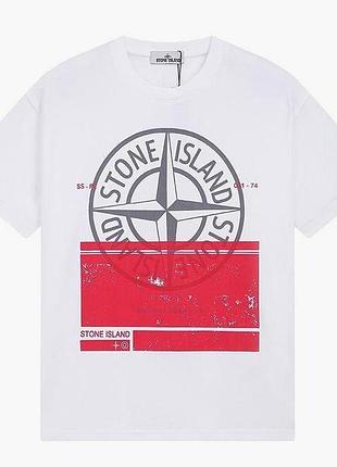 Футболка loys stone island стон айленд чорна чудова якість 100% бавовна m