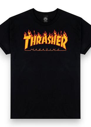 Футболка loys thrasher flame black l