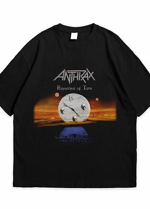 Футболка loys з принтом anthrax persistence of time чорний xs