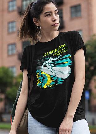 Футболка loys joe satriani (surfing with the alien) черный xs