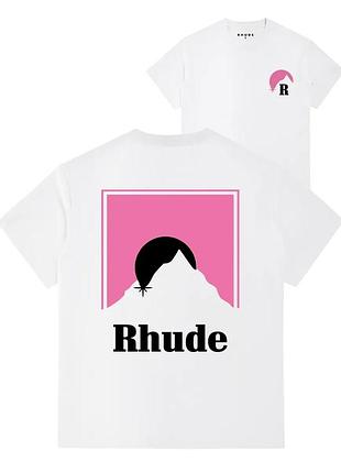 Футболка loys rhude руд хлопковая с принтом у2к art.009 xs