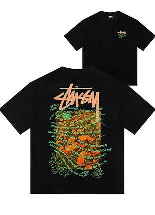 Футболка loys stussy стусі бавовняна з принтом у2к art.012 m
