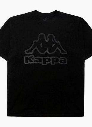 Футболка loys kappa каппа черная новая 100% хлопок отличное качество xxl