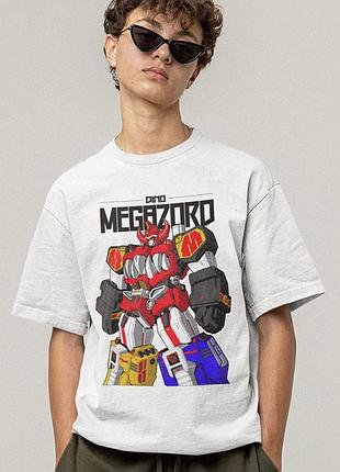 Футболка loys унисекс power rangers (dino megazord wht) белый xs