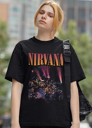 Футболка loys nirvana (mtv unplugged in new york) черный xs
