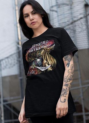 Футболка loys avenged sevenfold (city of evil) черный m