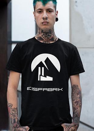 Футболка loys унисекс eisfabrik (логотип) черная xs
