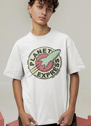 Футболка loys унисекс futurama (planet express wht) белый xs