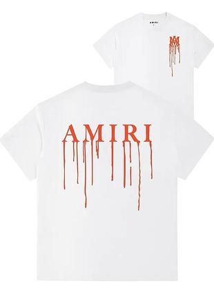 Футболка loys amiri амири хлопковая с принтом у2к art.029 xs