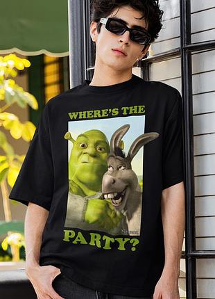 Футболка loys унисекс shrek (wheres the party) черный xs