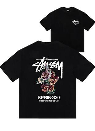 Футболка loys stussy стусі бавовняна з принтом у2к art.022 m