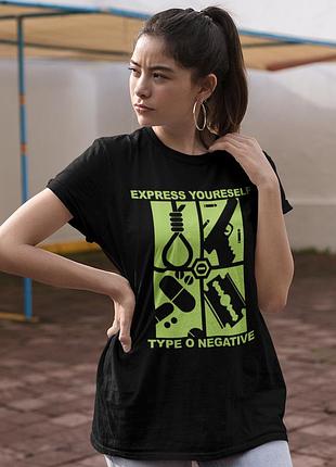Футболка loys type o negative (express yourself) черный xs