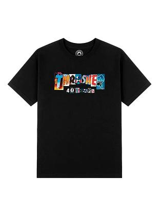 Футболка loys хлопковая с принтом thrasher трешер sk8 art.003 l