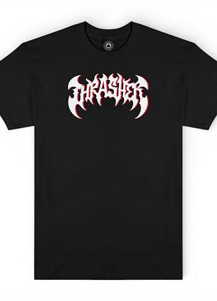 Футболка loys thrasher heavy meta black m