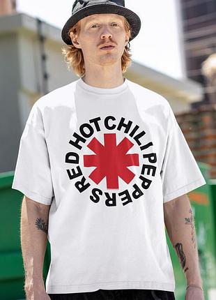 Футболка loys унісекс red hot chili peppers (logo wht) білий s
