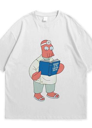 Футболка loys с принтом futurama zoidberg белый xs