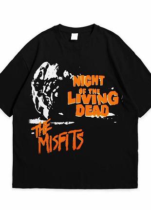 Футболка loys с принтом misfits night of the living dead черный xxl