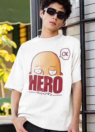 Футболка loys унисекс one punch man (hero wht) белый s