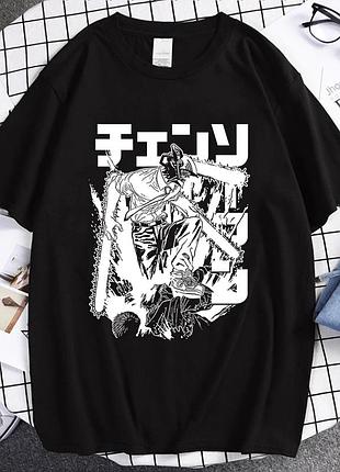 Футболка черная loys аниме zero black white style s